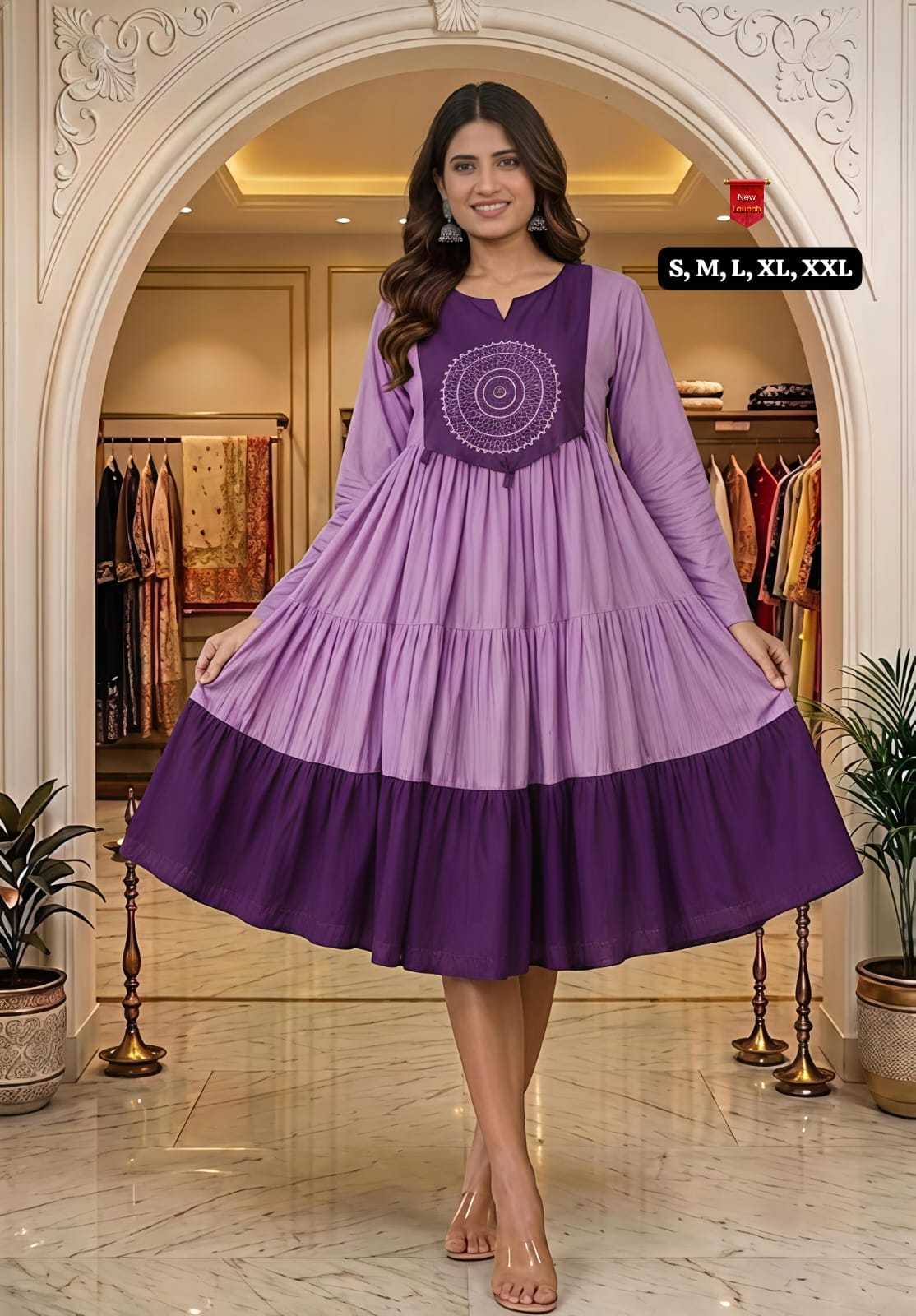 Tapasya Cotton Embroidery Gown