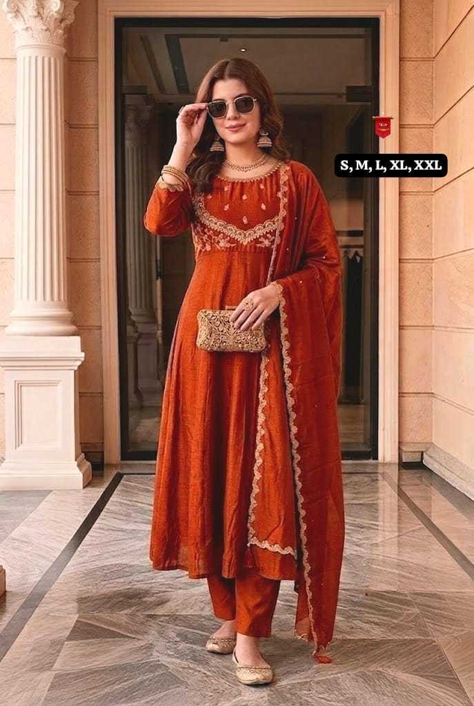 Trisha Vichitra Silk Designer Kurti
