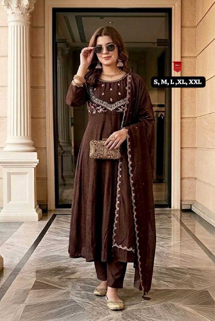 Trisha Vichitra Silk Designer Kurti