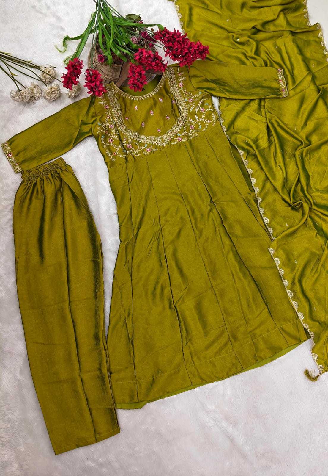 Trisha Vichitra Silk Designer Kurti