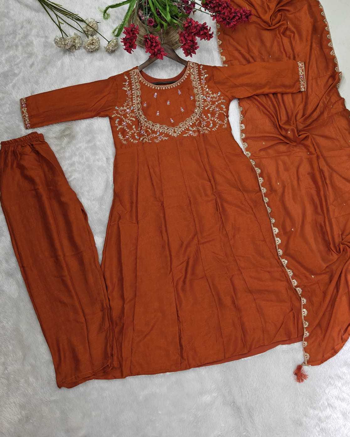 Trisha Vichitra Silk Designer Kurti