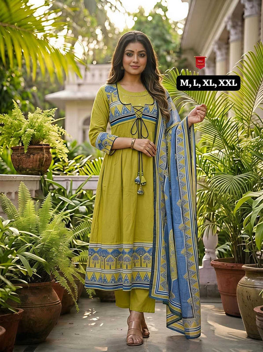Usha Cotton Designer Kurti