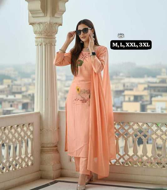 Vagdevi Cotton Designer Kurti
