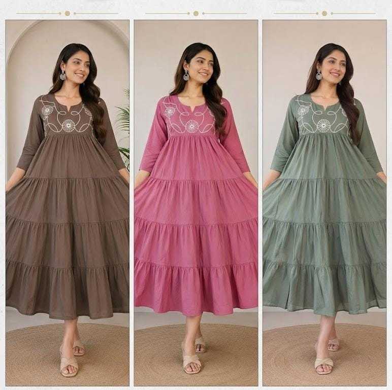 Vandana Cotton Embroidery Gown