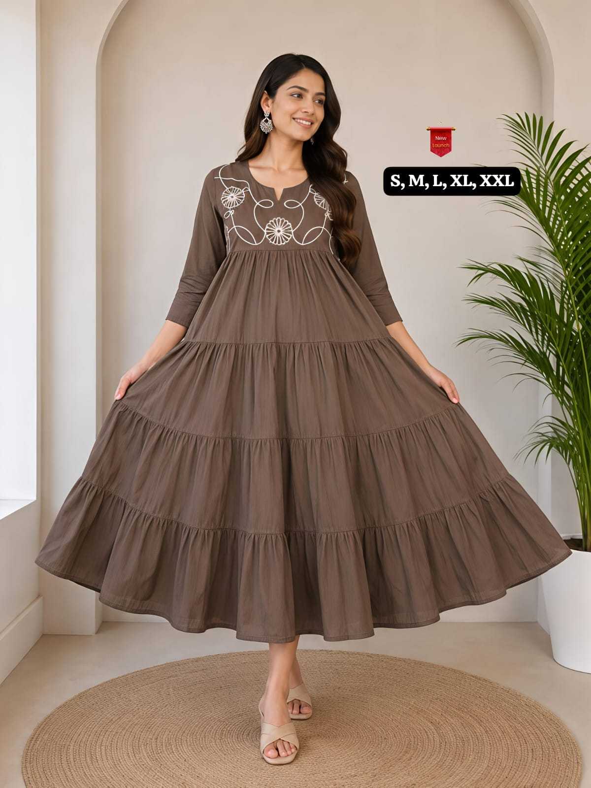 Vandana Cotton Embroidery Gown