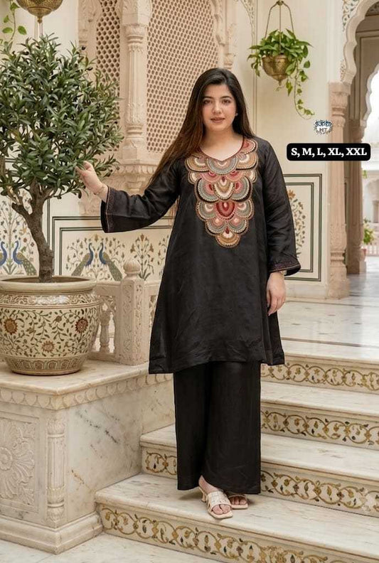 Veena Crepe Co-ord Set