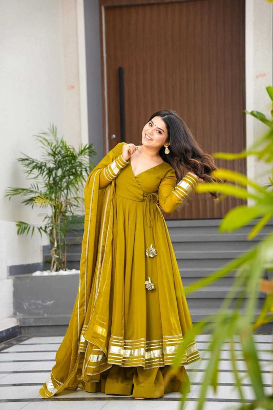Faux Georgette Palazzo Suit