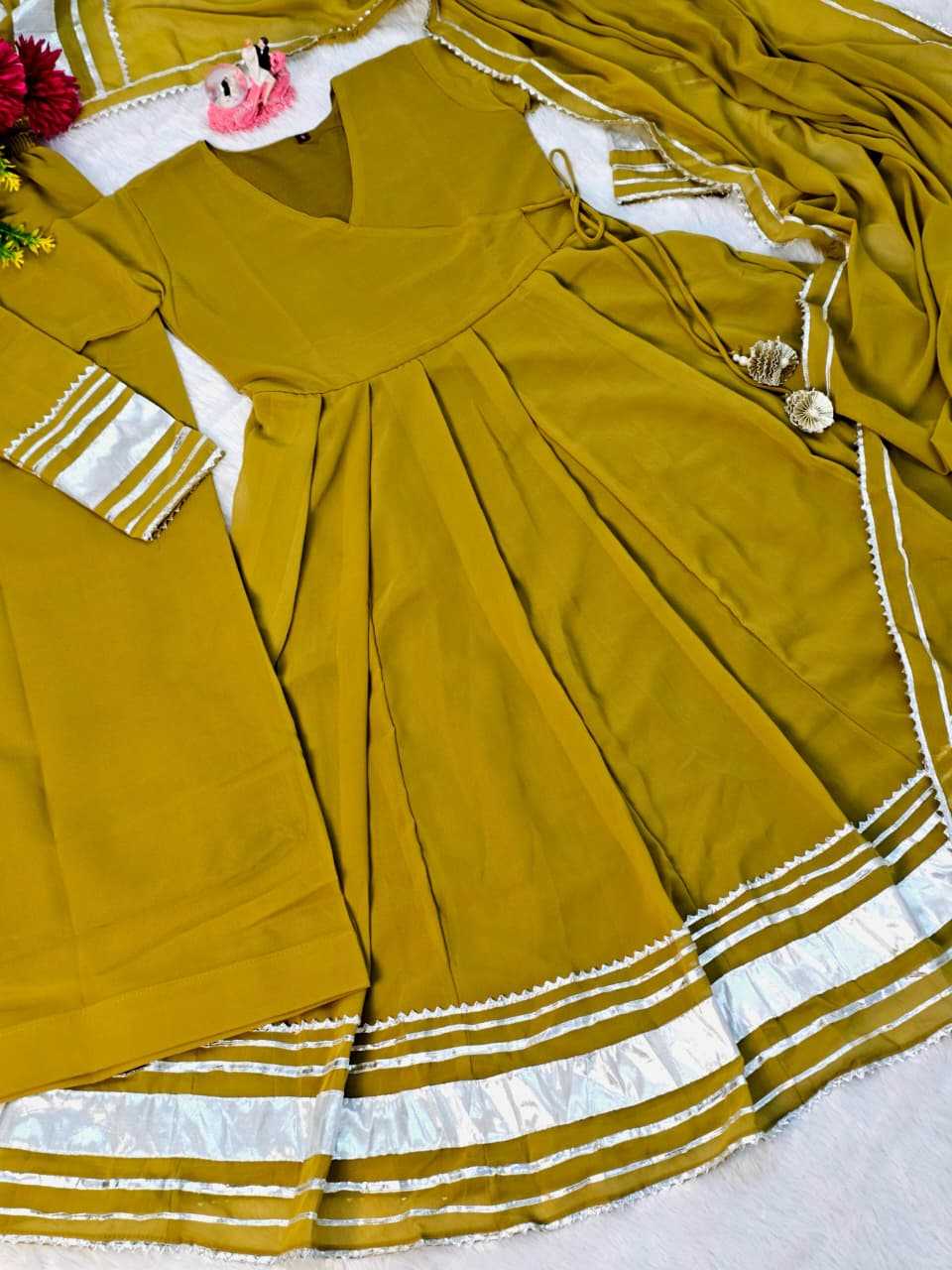 Faux Georgette Palazzo Suit
