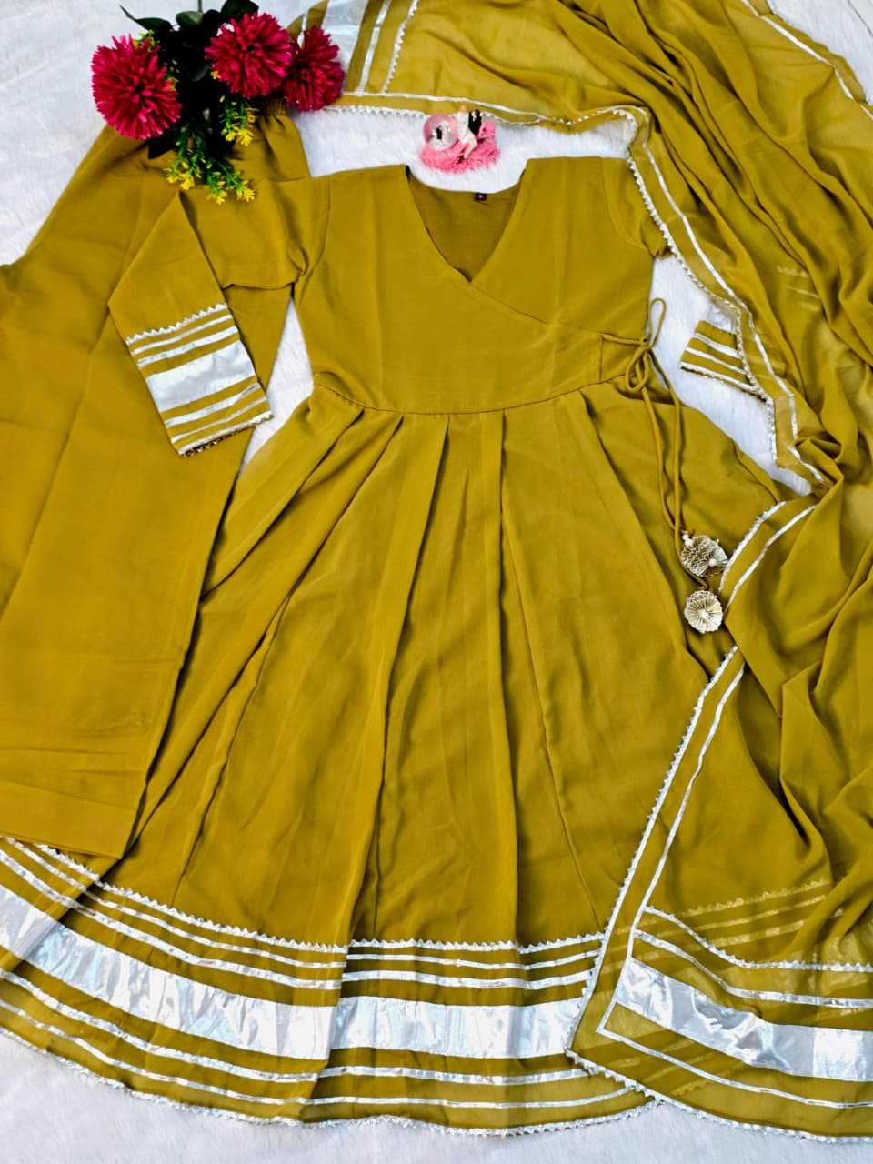 Faux Georgette Palazzo Suit