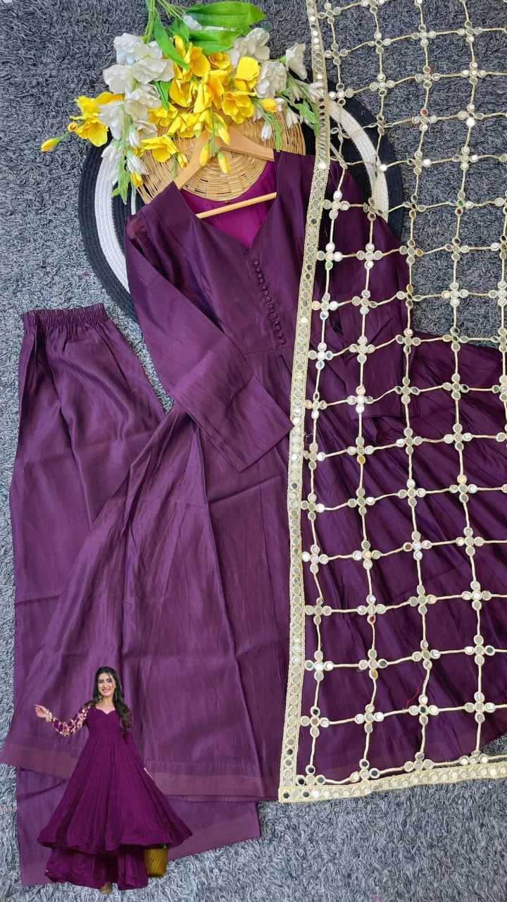 Heavy Roman Silk Palazzo Suit