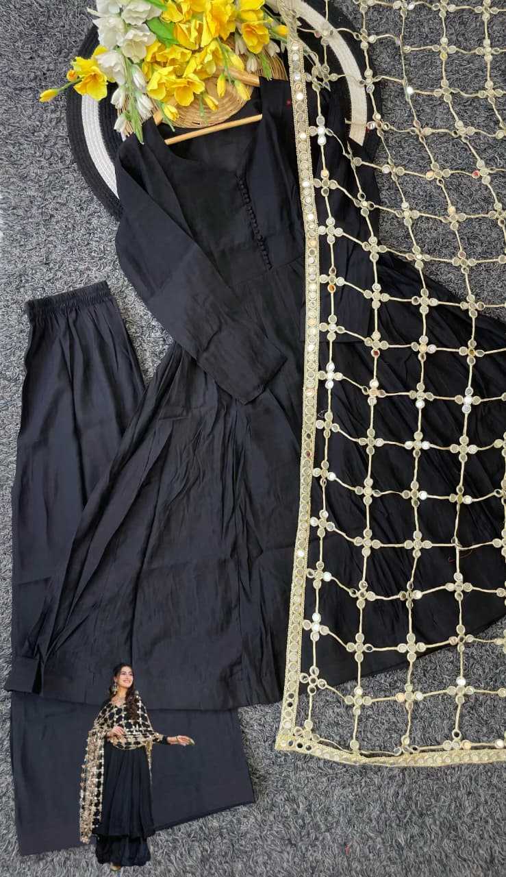 Heavy Roman Silk Palazzo Suit