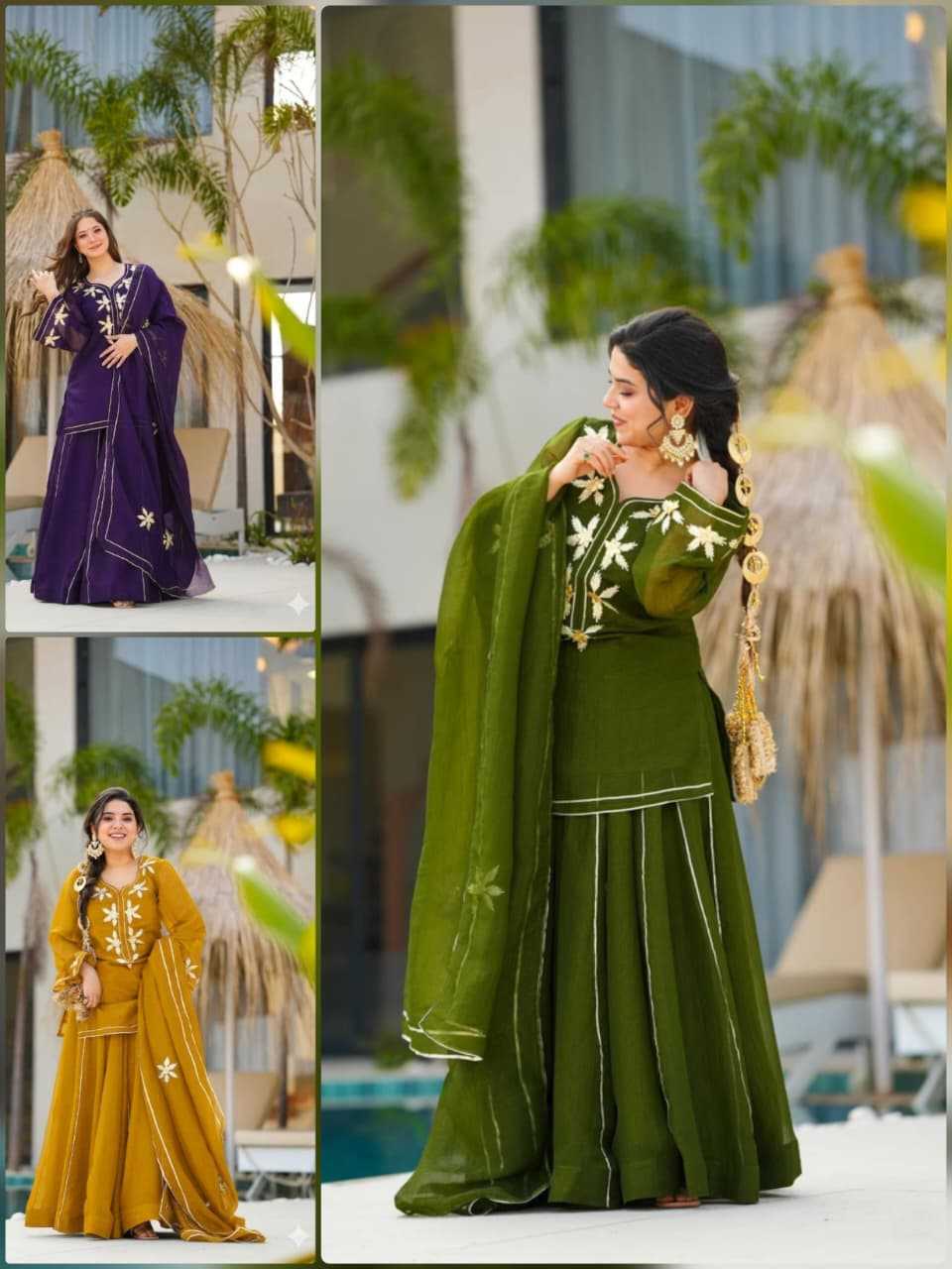 Chiffon Sharara Salwar Suit