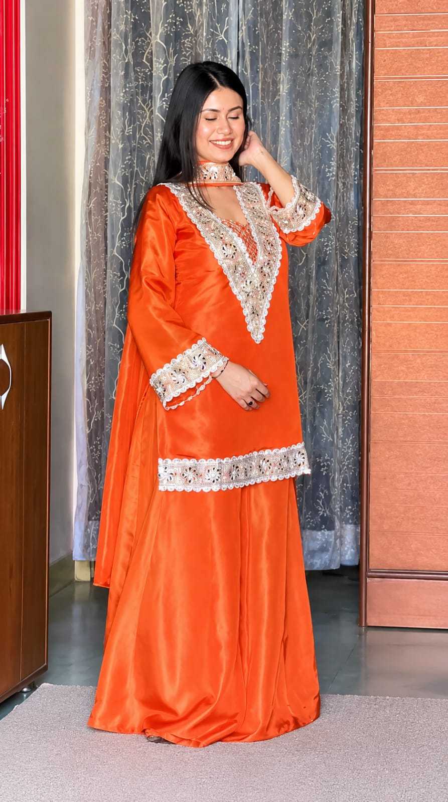 Chinon Party Wear Kurti 1244