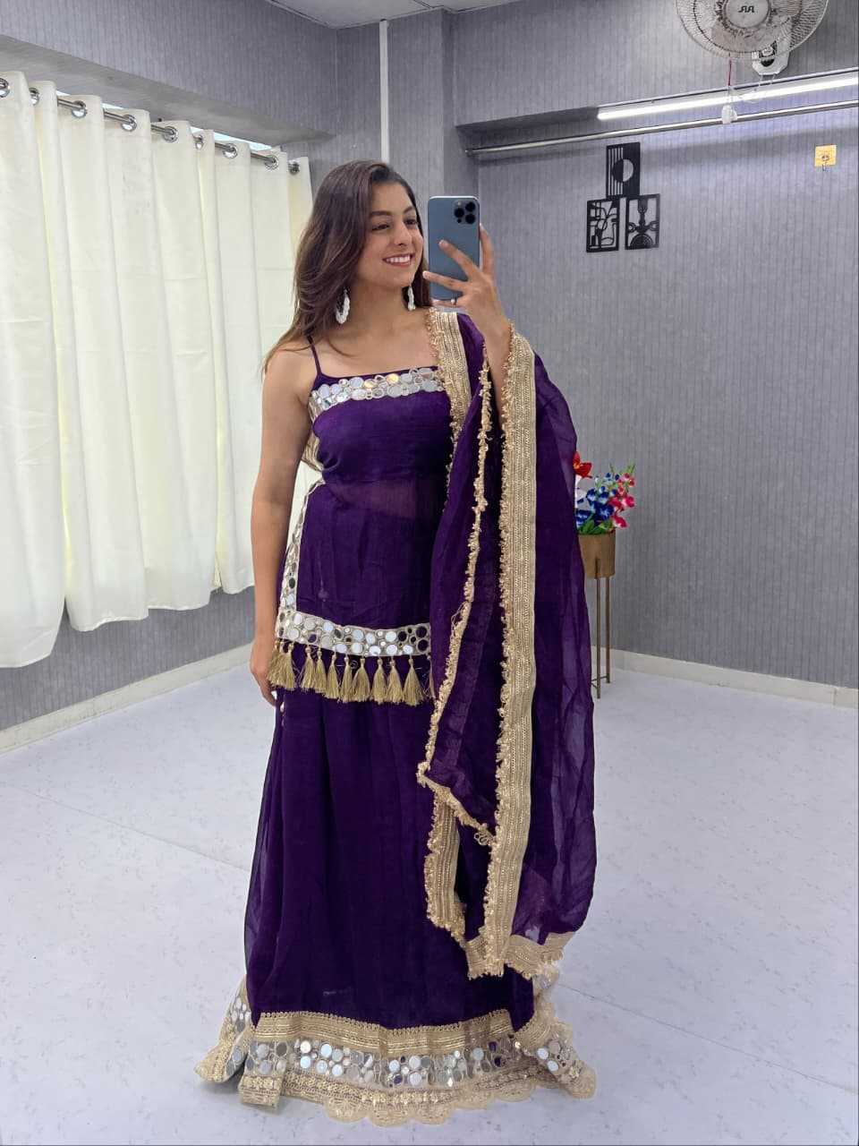 Chiffon Designer Lehenga