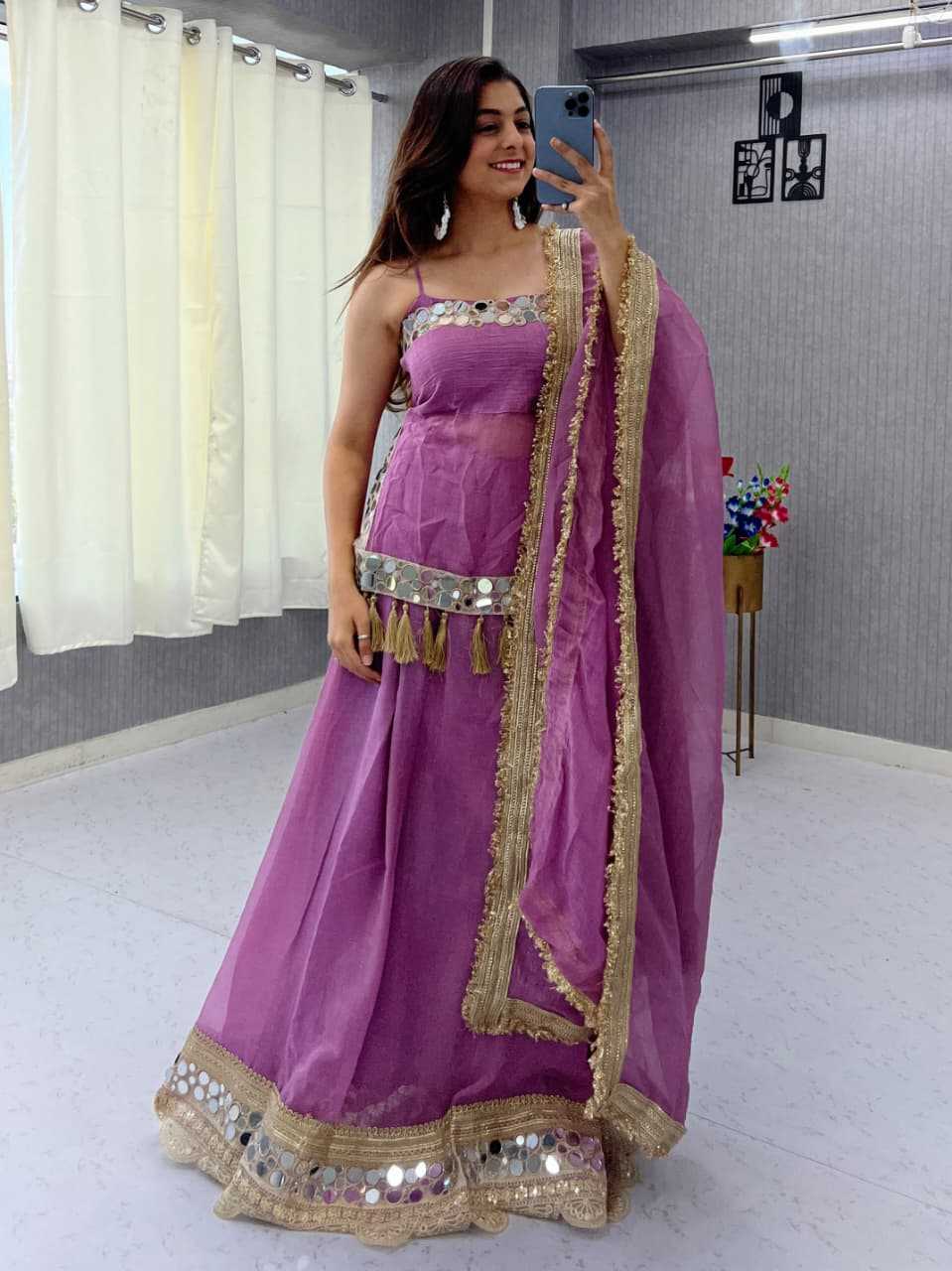 Chiffon Designer Lehenga