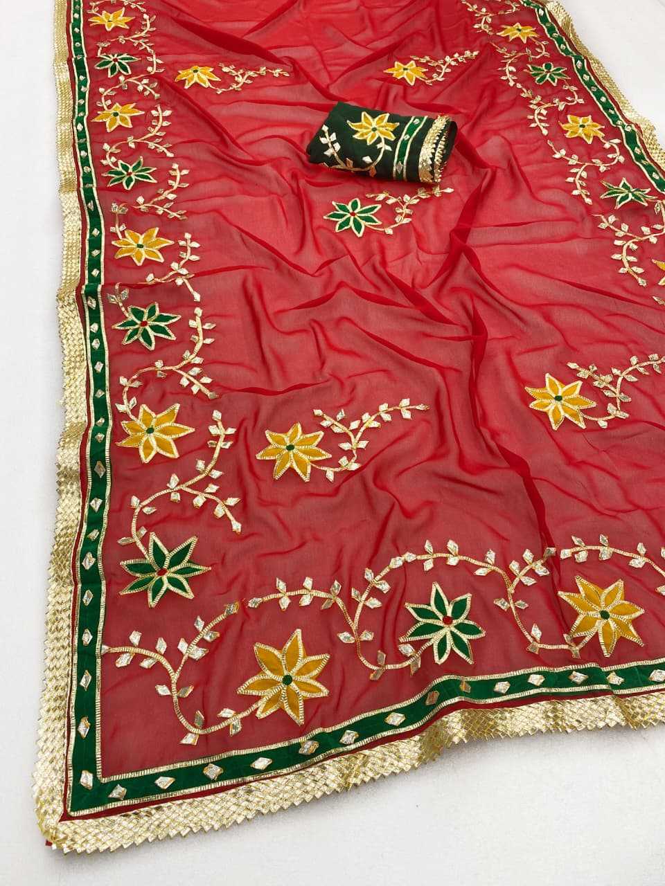 Georgette Party Wear Saree in Baby Pink
