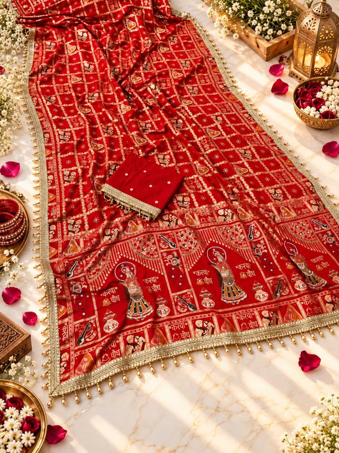 Viscose Hand Work Saree