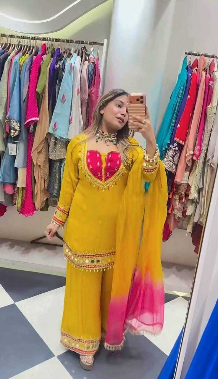 Heavy Roman Silk Palazzo Suit