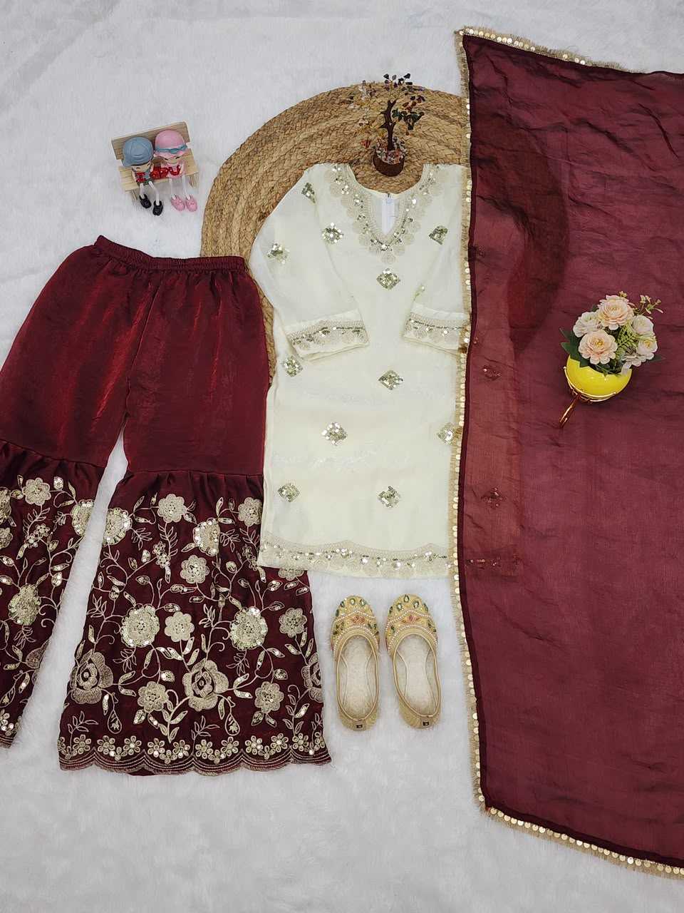Premium Silk Kids Top & Pant