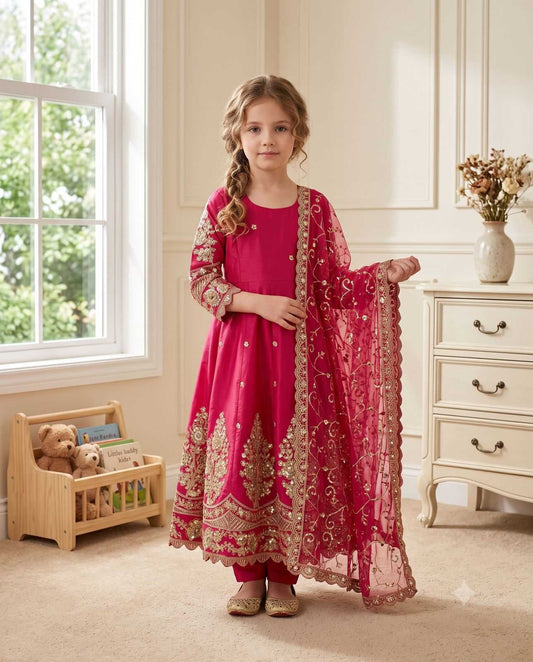 Shimmer Silk Kids Top & Pant