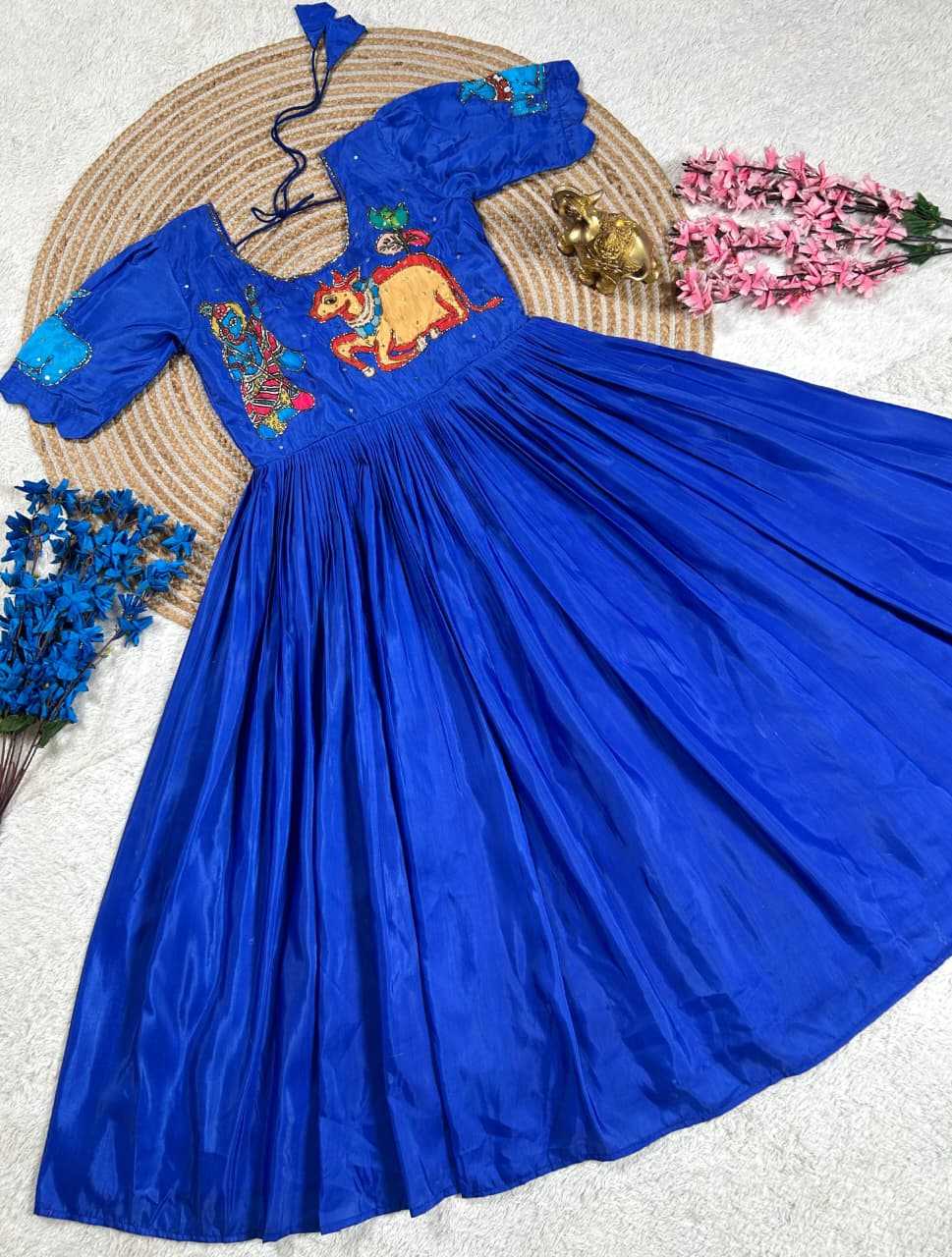 Advika Soft Silk Work Gown