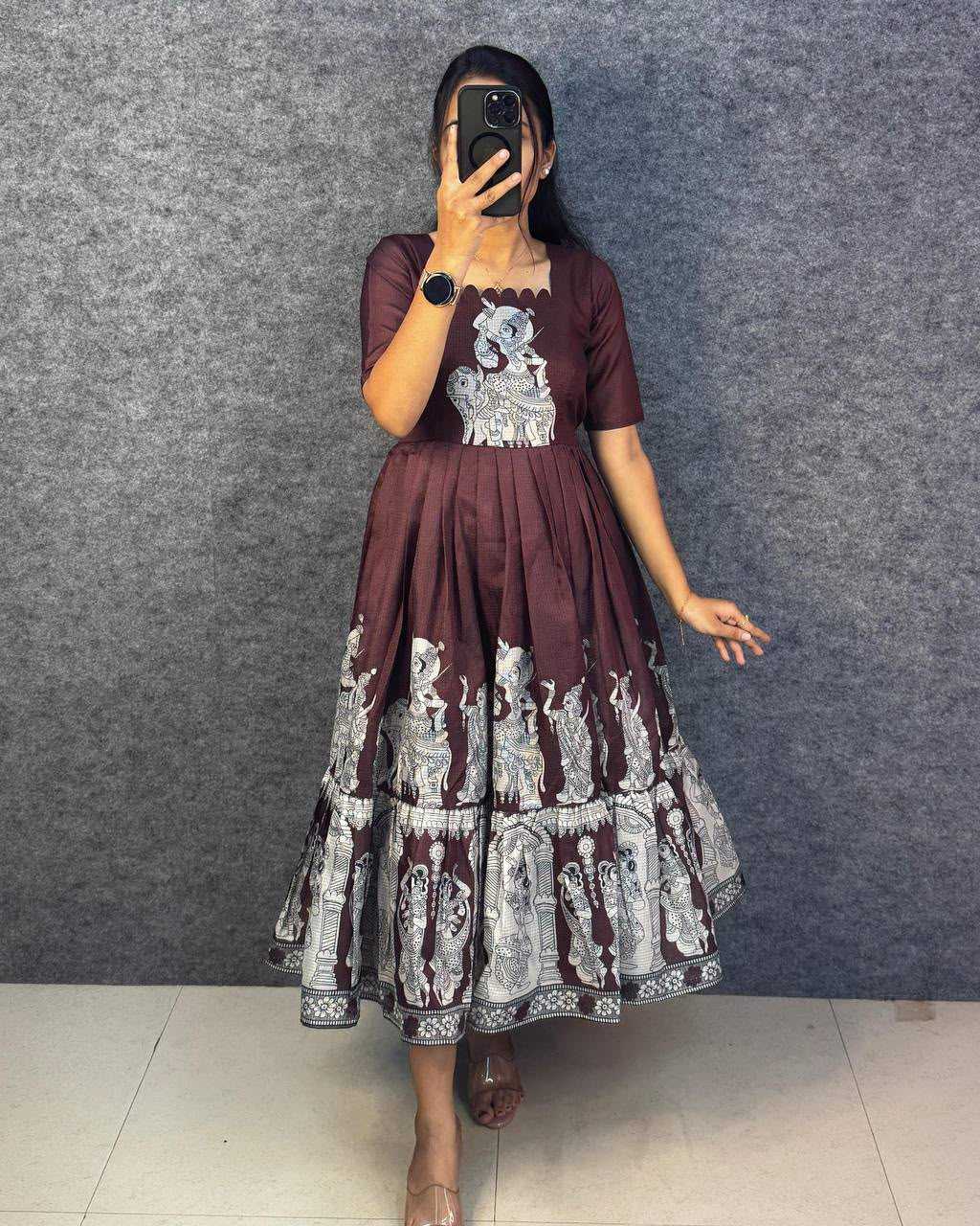 Printed Gown