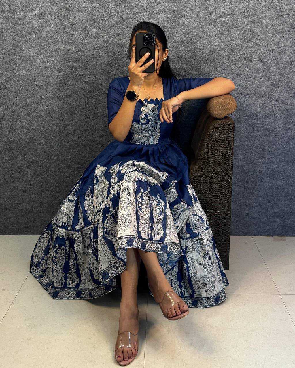 Printed Gown