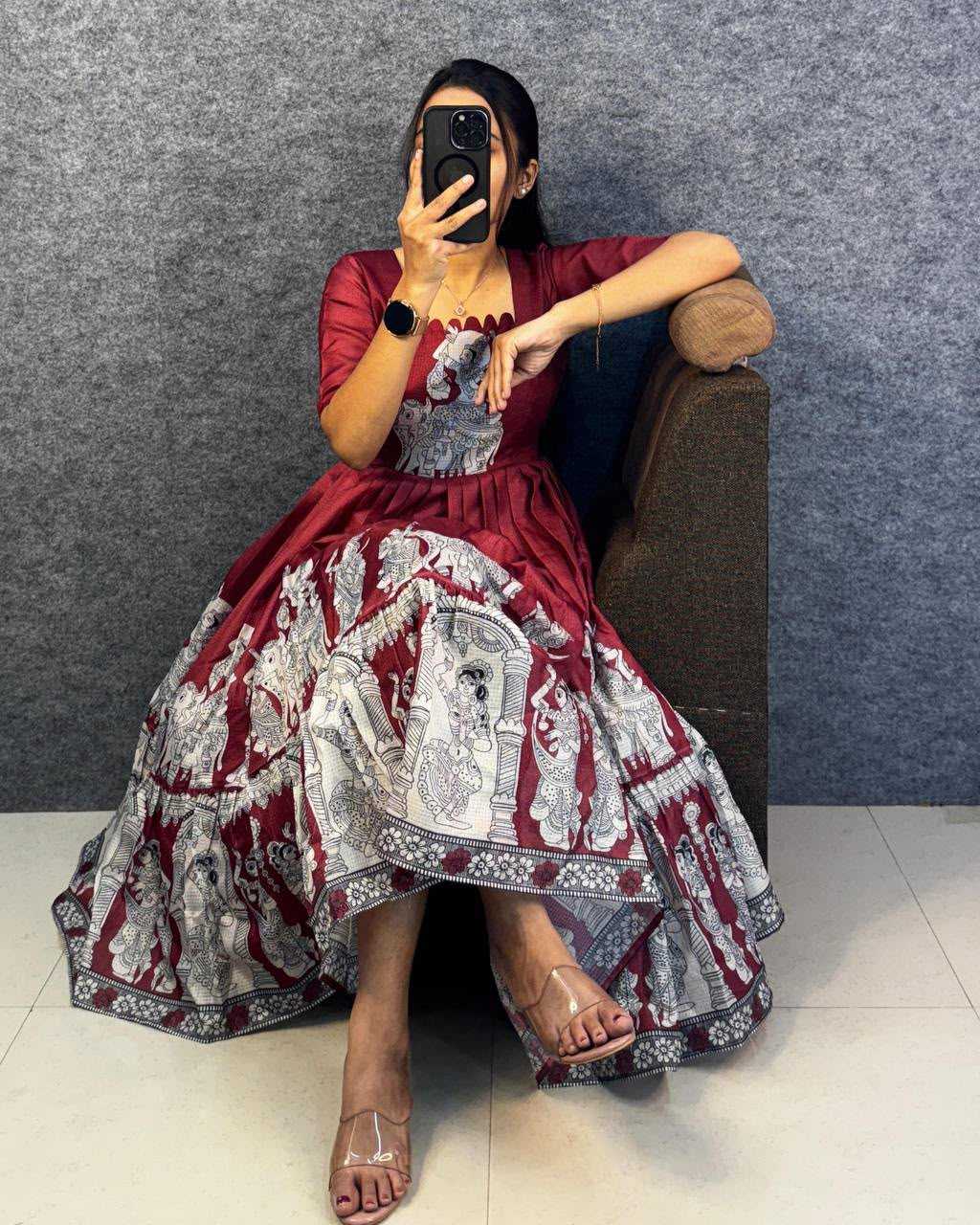 Printed Gown