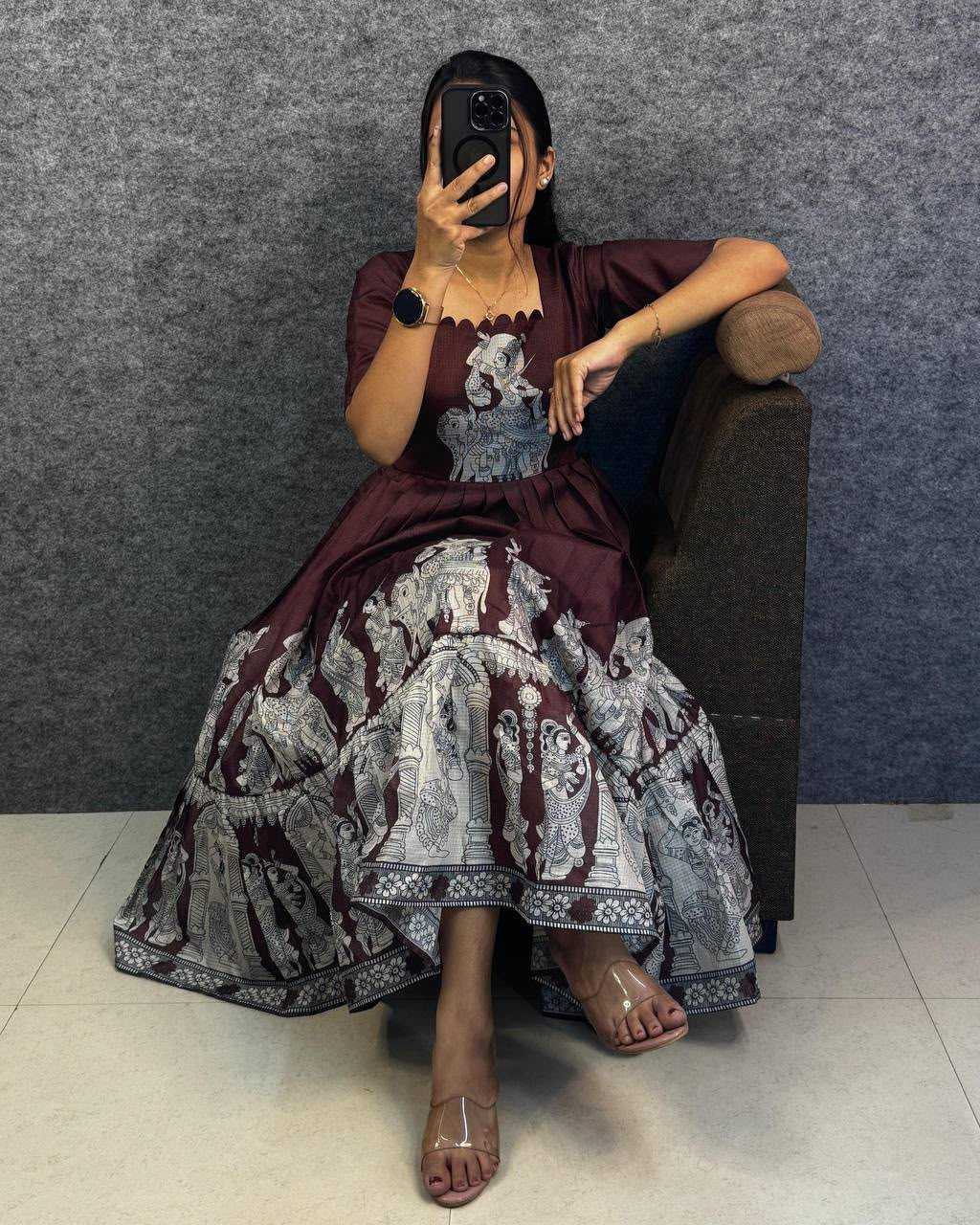 Printed Gown