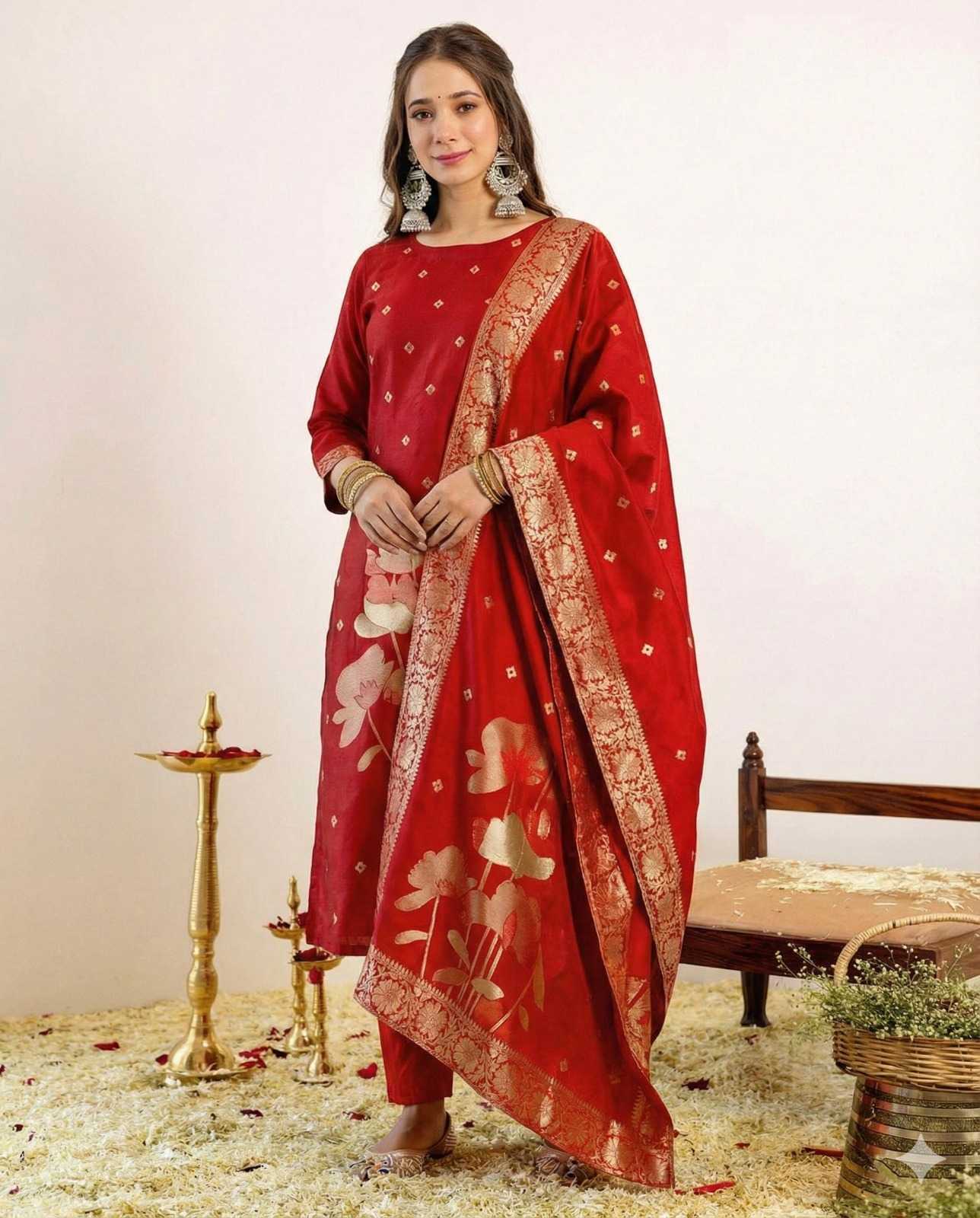 Ladies Silk Suit