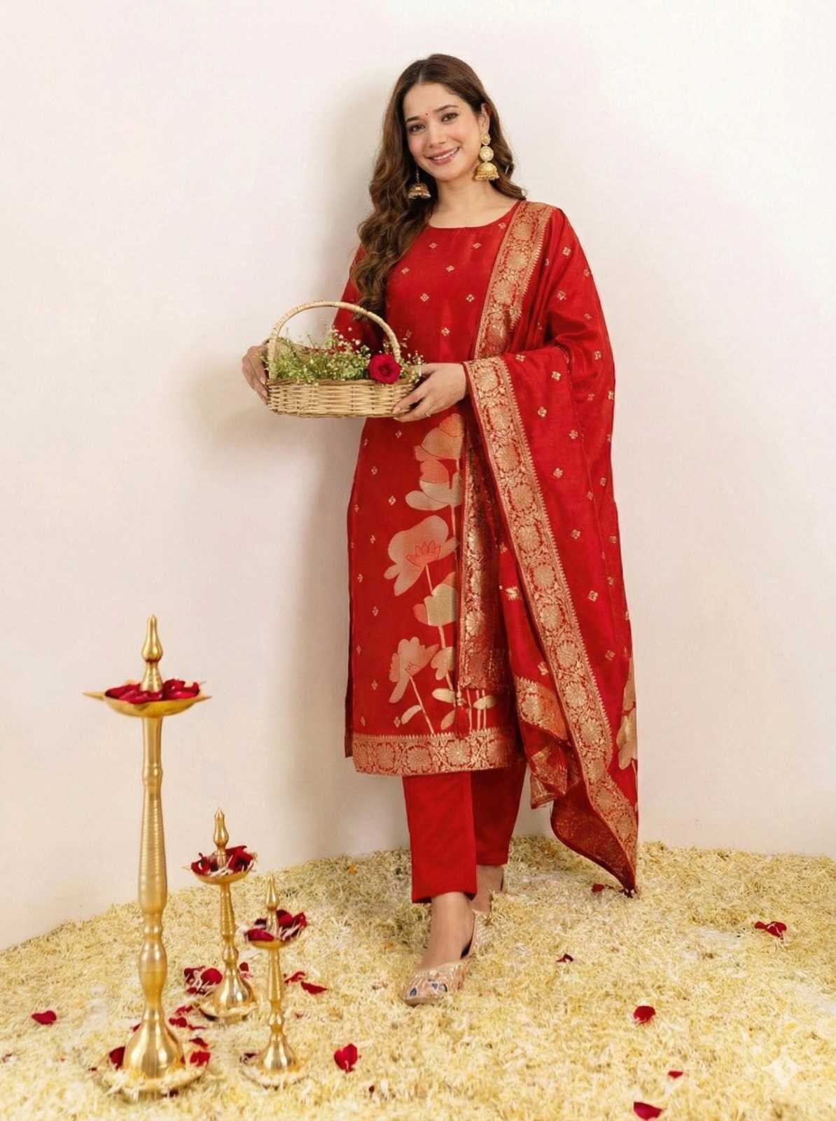 Ladies Silk Suit
