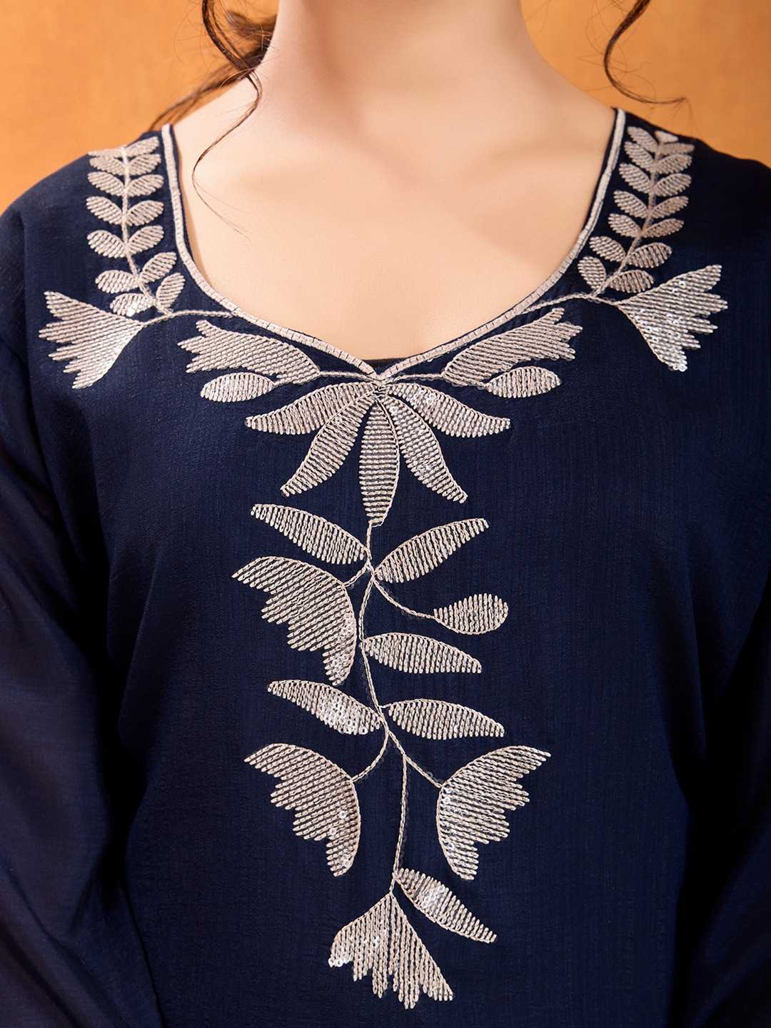 Soft Vichitra Party Wear Kurti