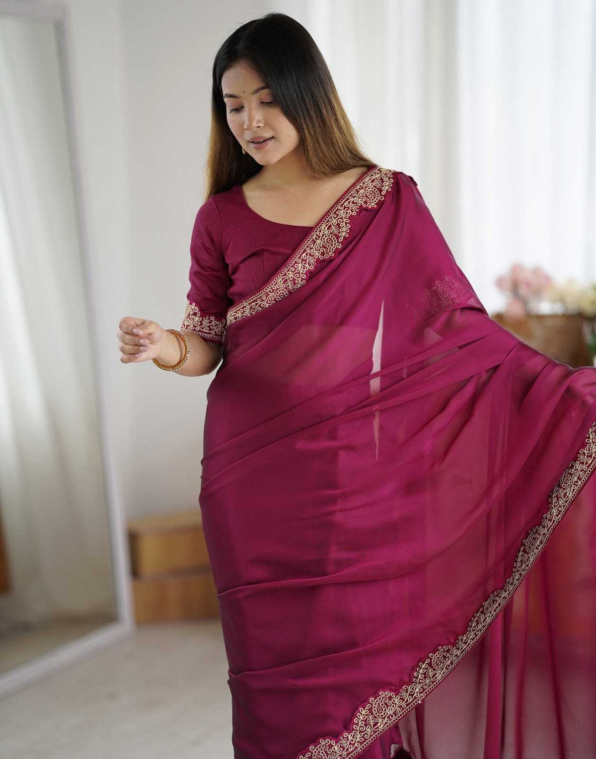 Charmi Rangoli Silk Soft Saree