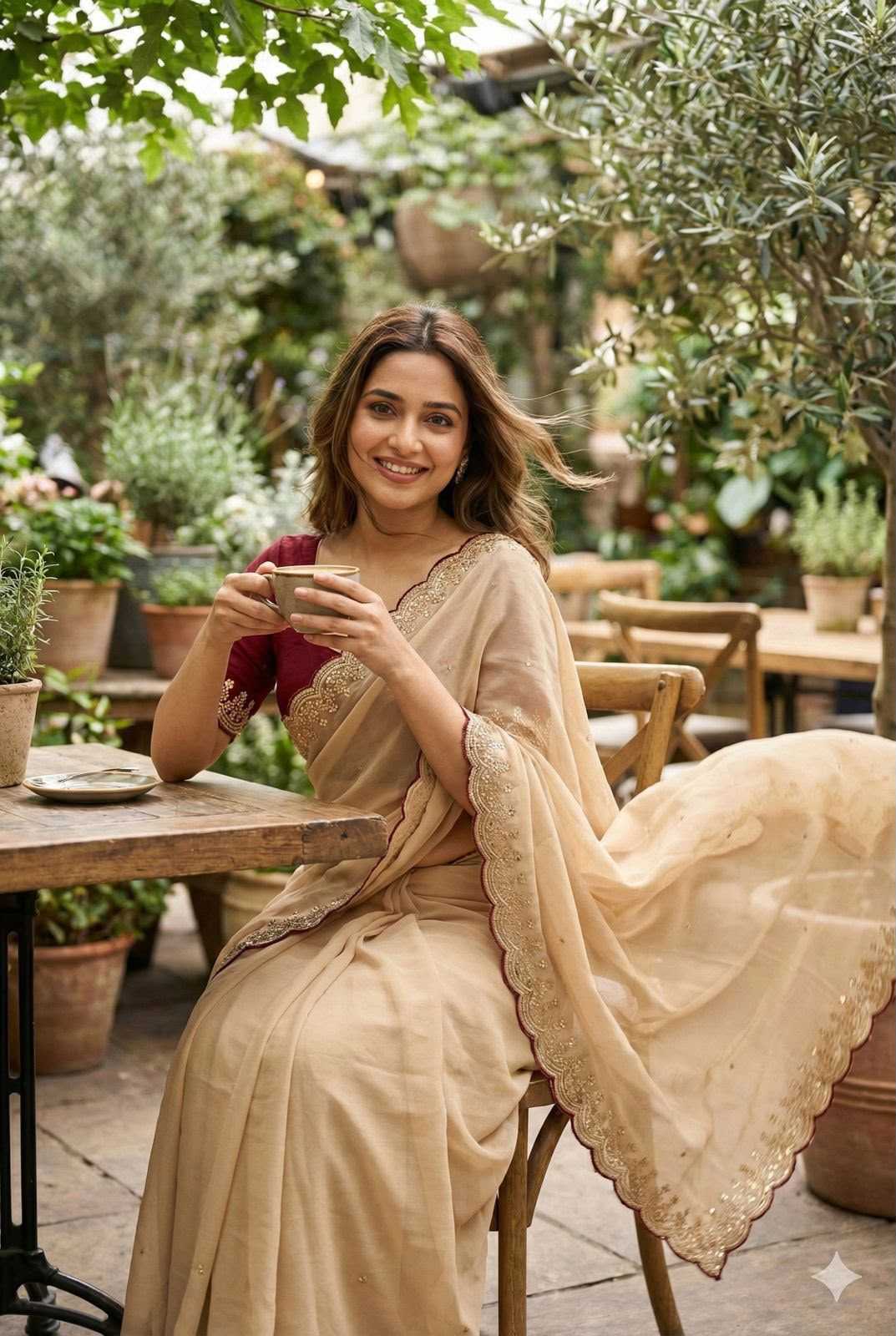 Aarohi Premium Georgette Designer Saree