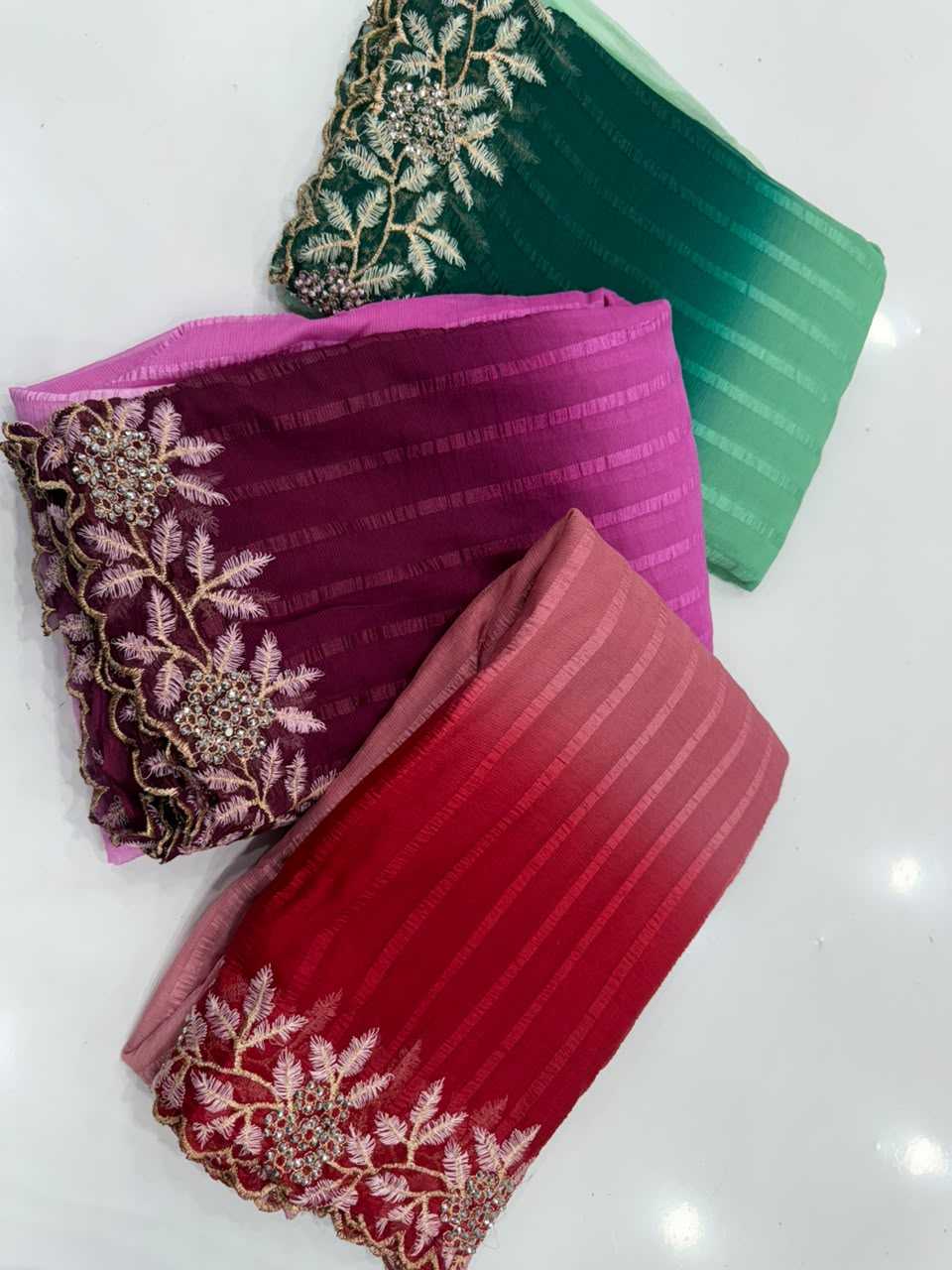 Anika Premium Georgette Designer Saree