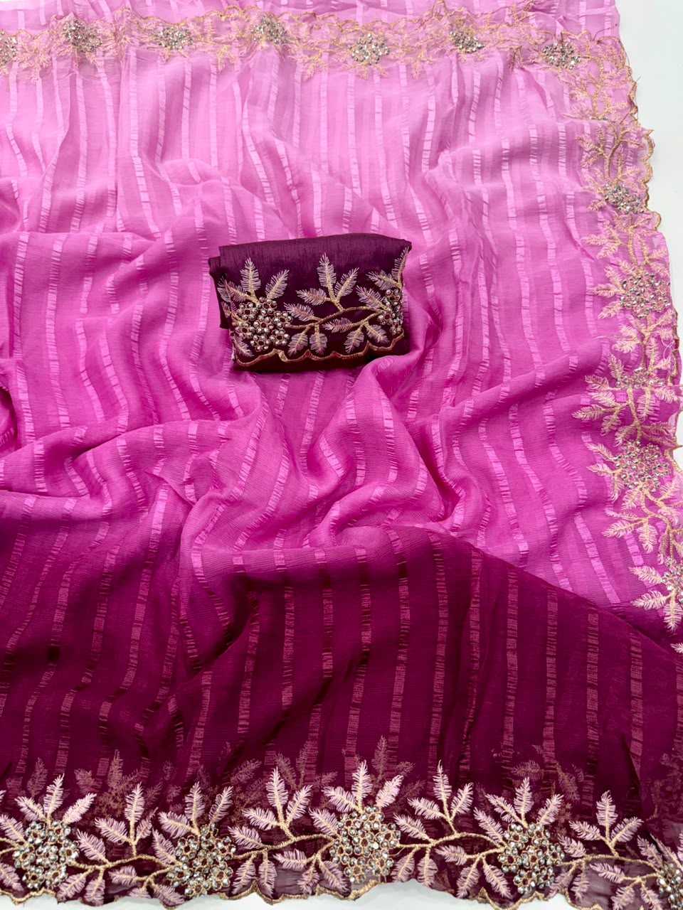 Anika Premium Georgette Designer Saree