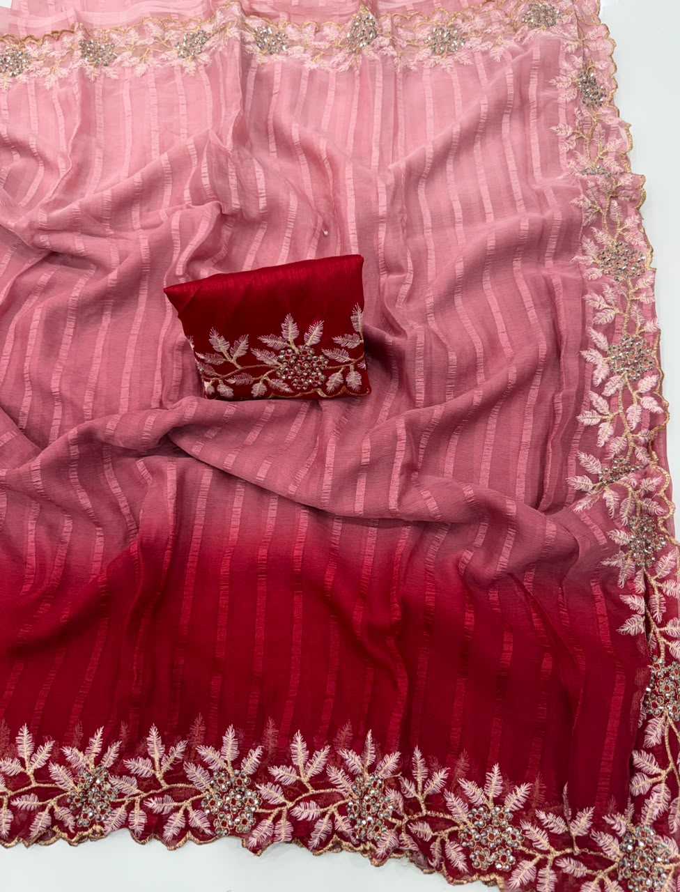 Anika Premium Georgette Designer Saree