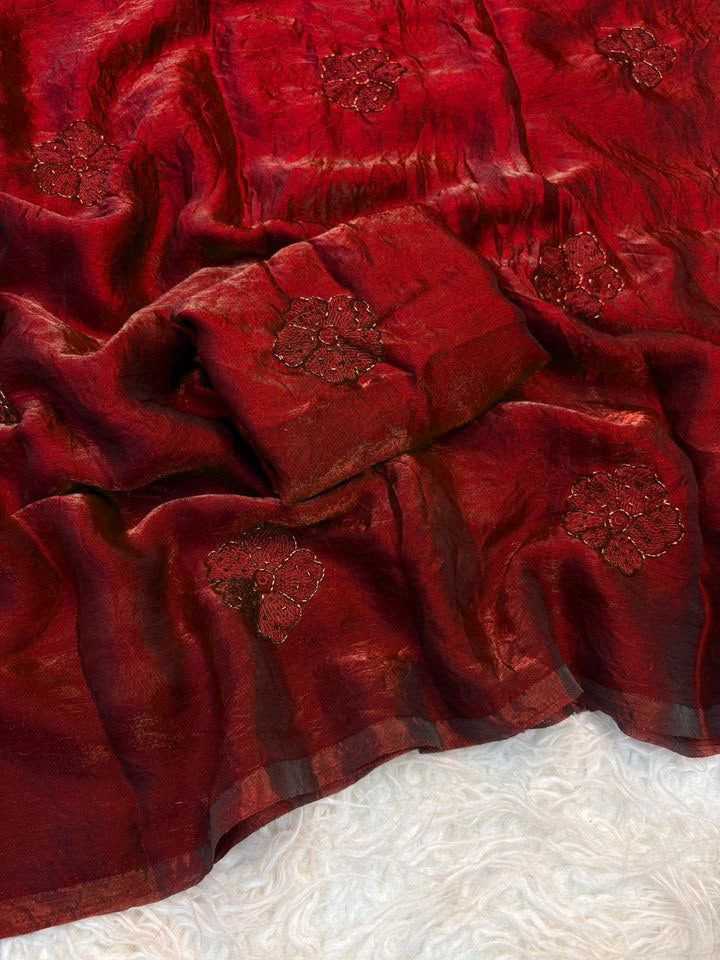 Asmi Satin Designer Saree