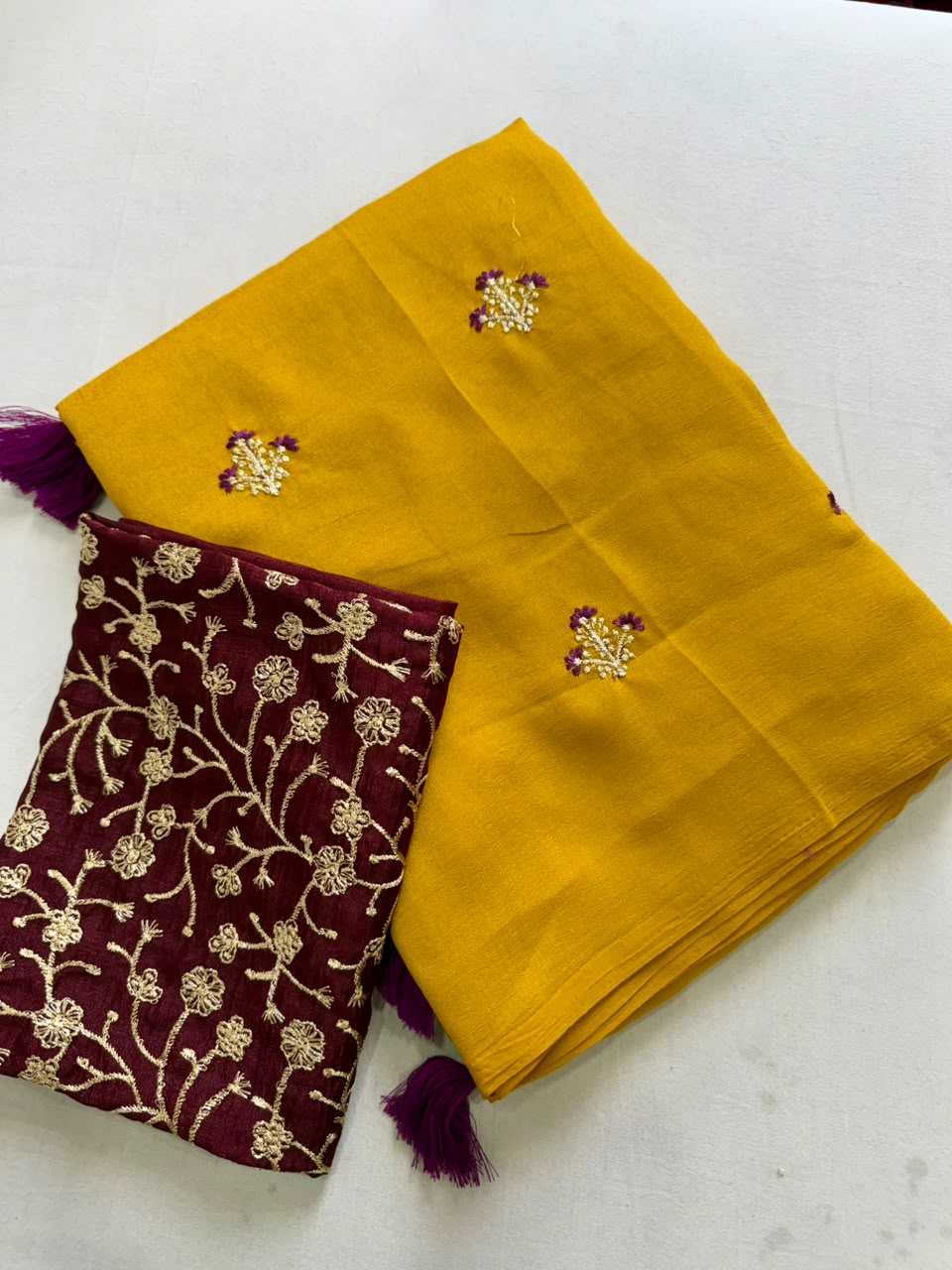 Avantika Viscose Embroidered Saree