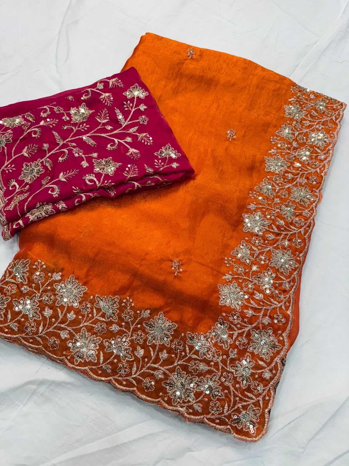 Bhavya Space Silk Soft Saree