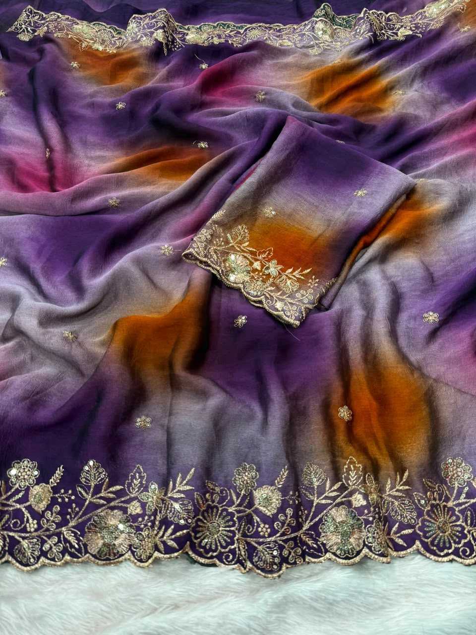 Devika Crush Silk Printed Saree