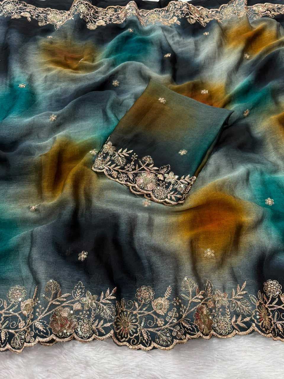 Devika Crush Silk Printed Saree
