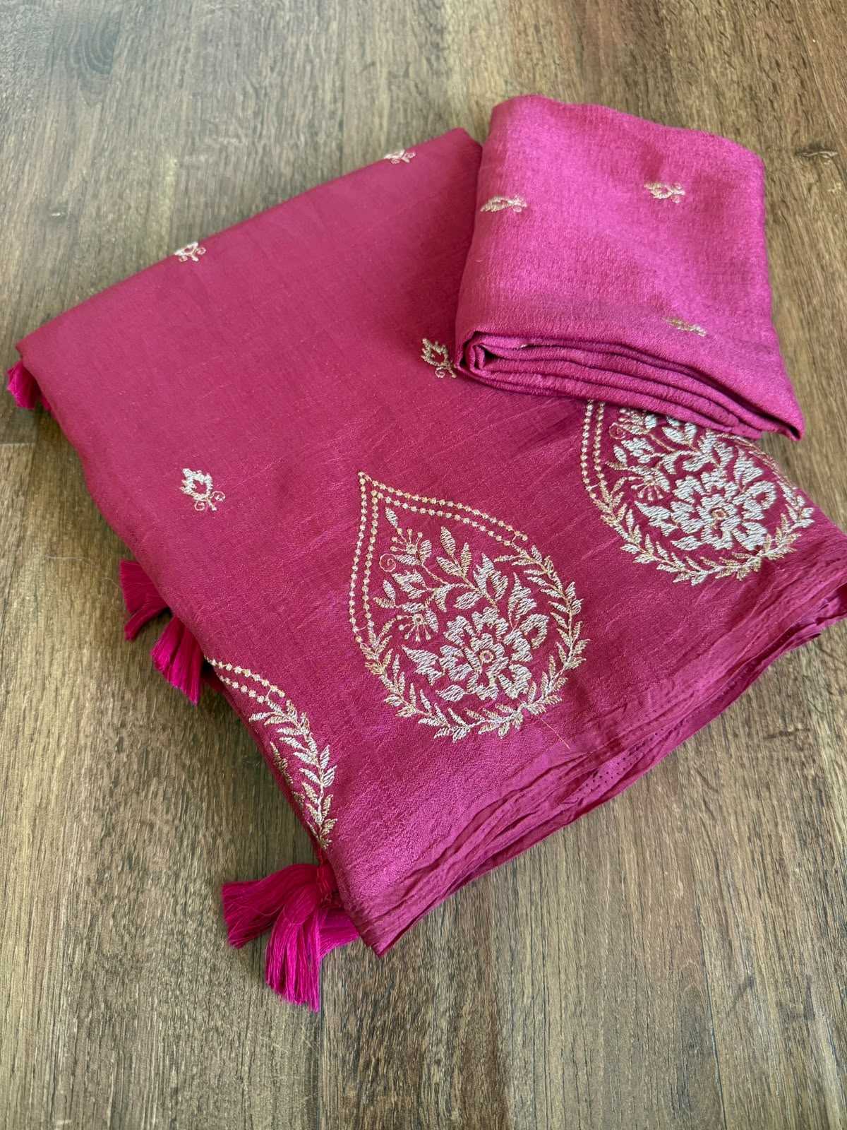 Devina Viscose Designer Saree in Purple
