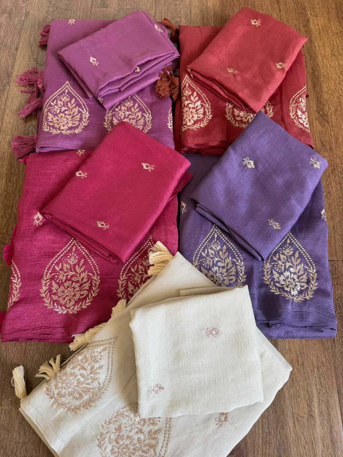 Devina Viscose Designer Saree in Purple