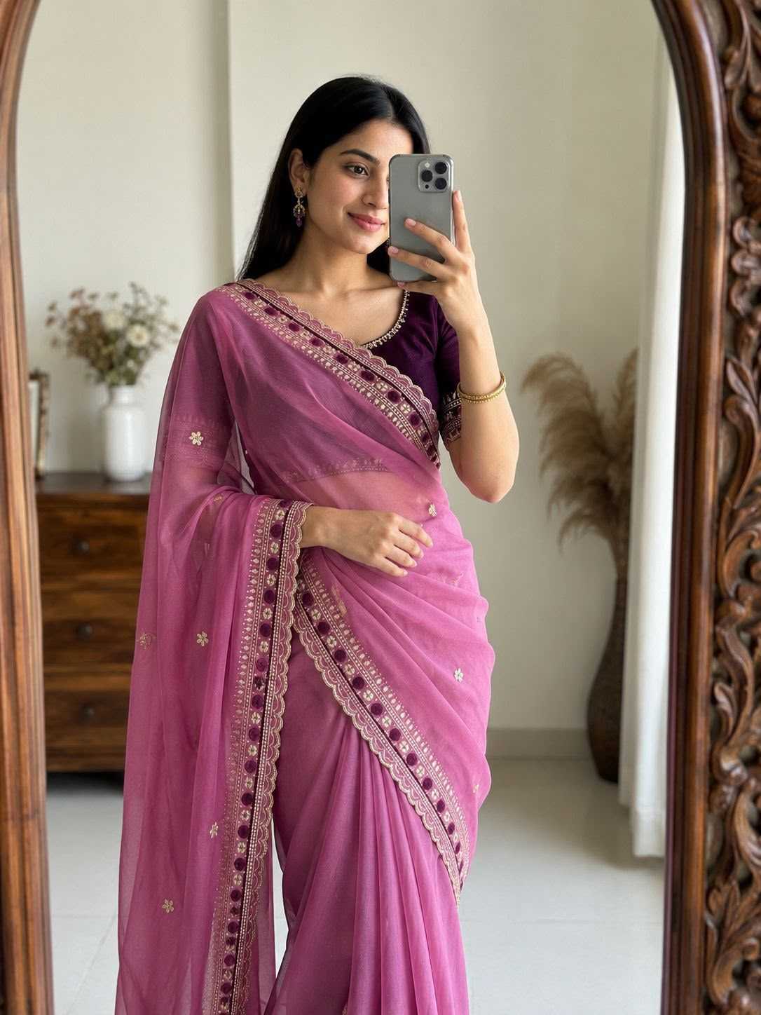 Drishti Premium Georgette Designer Saree