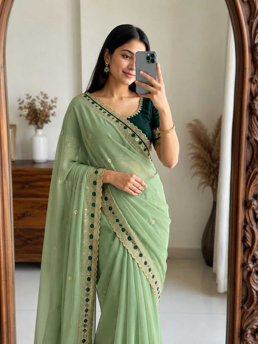 Drishti Premium Georgette Designer Saree