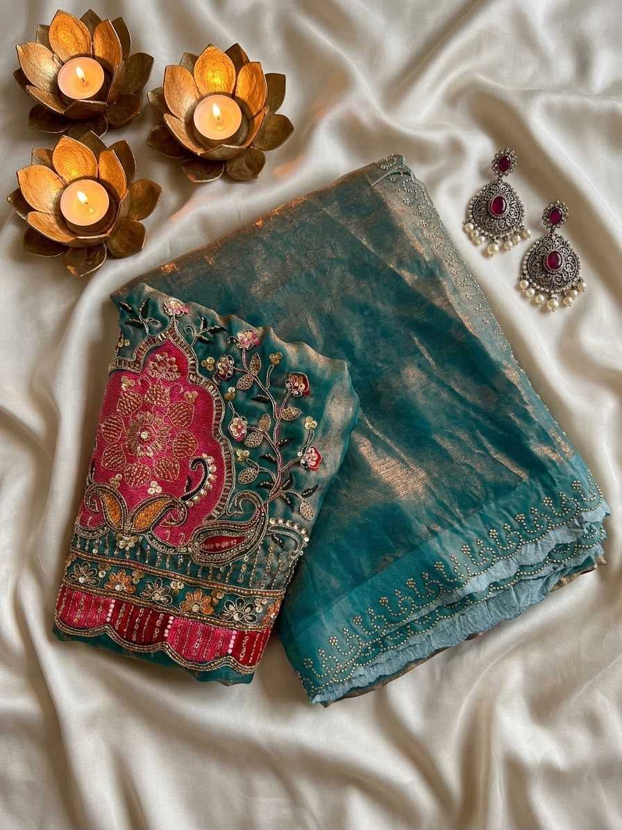 Drishti Satin Designer Saree
