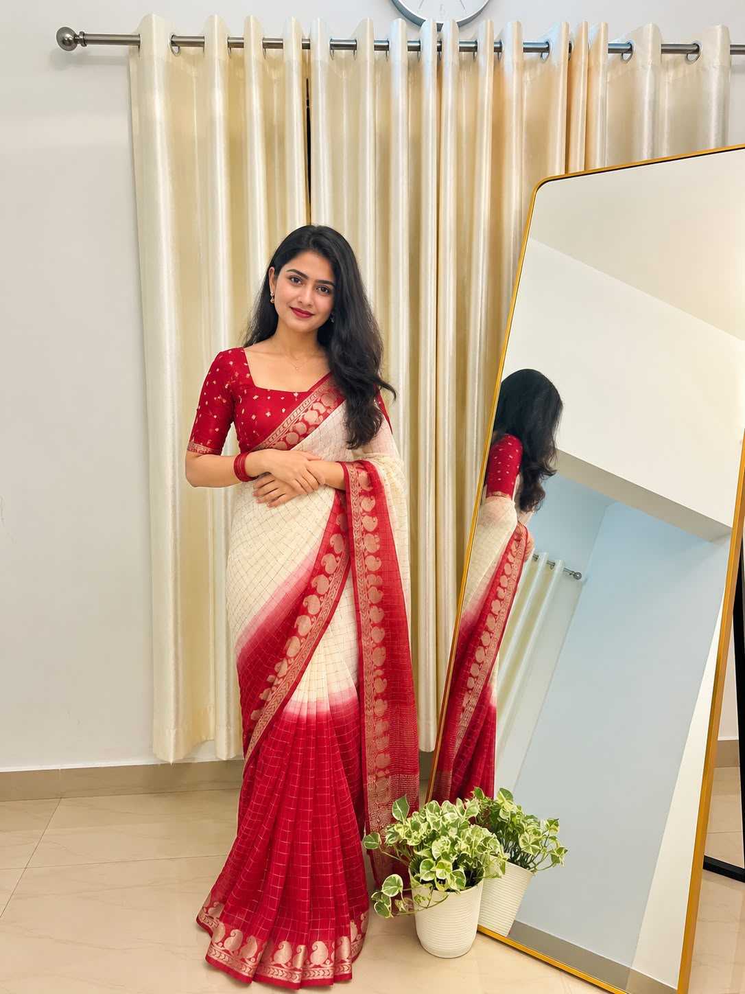 Ekta Poly Georgette Designer Saree