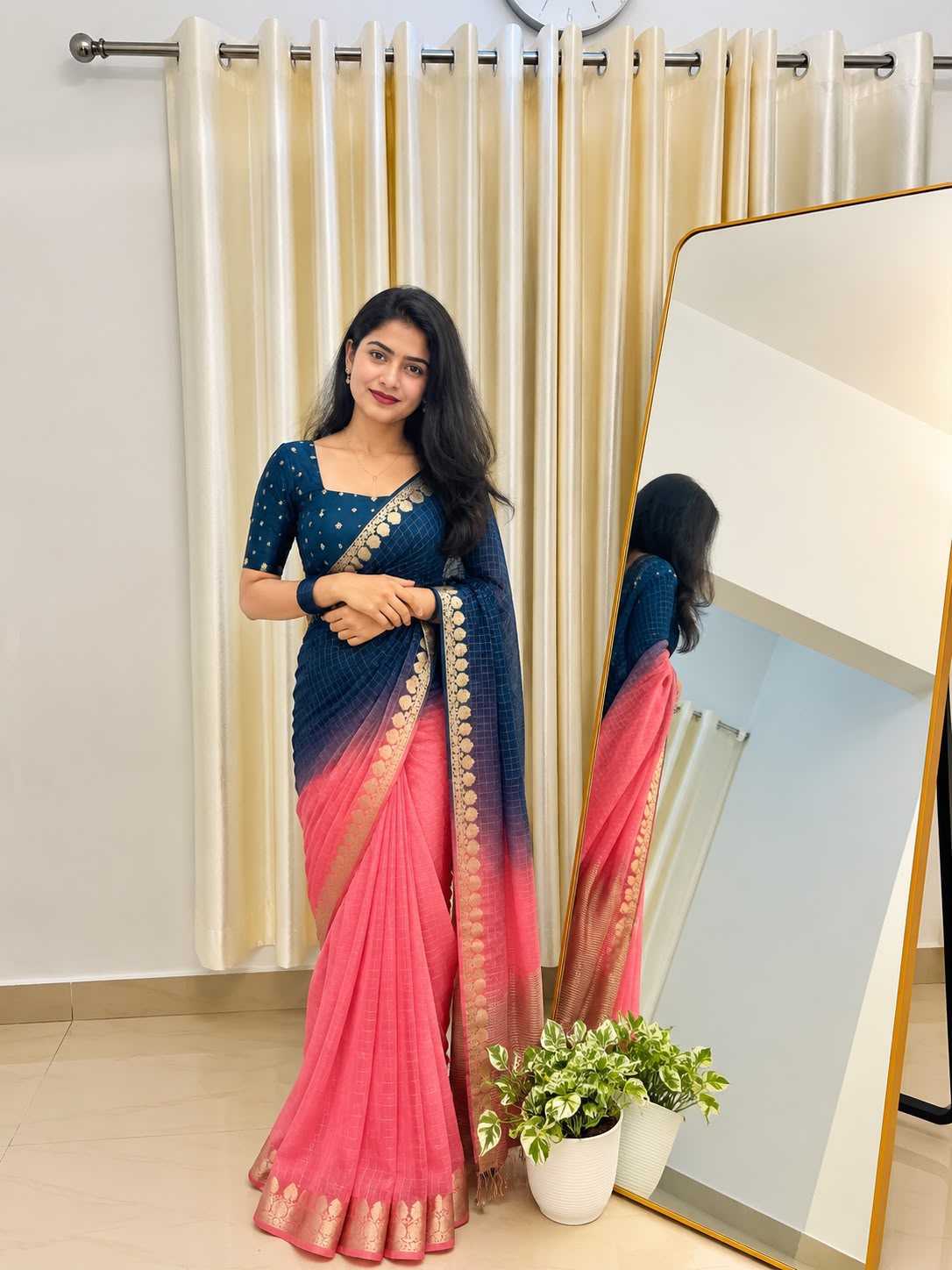 Ekta Poly Georgette Designer Saree