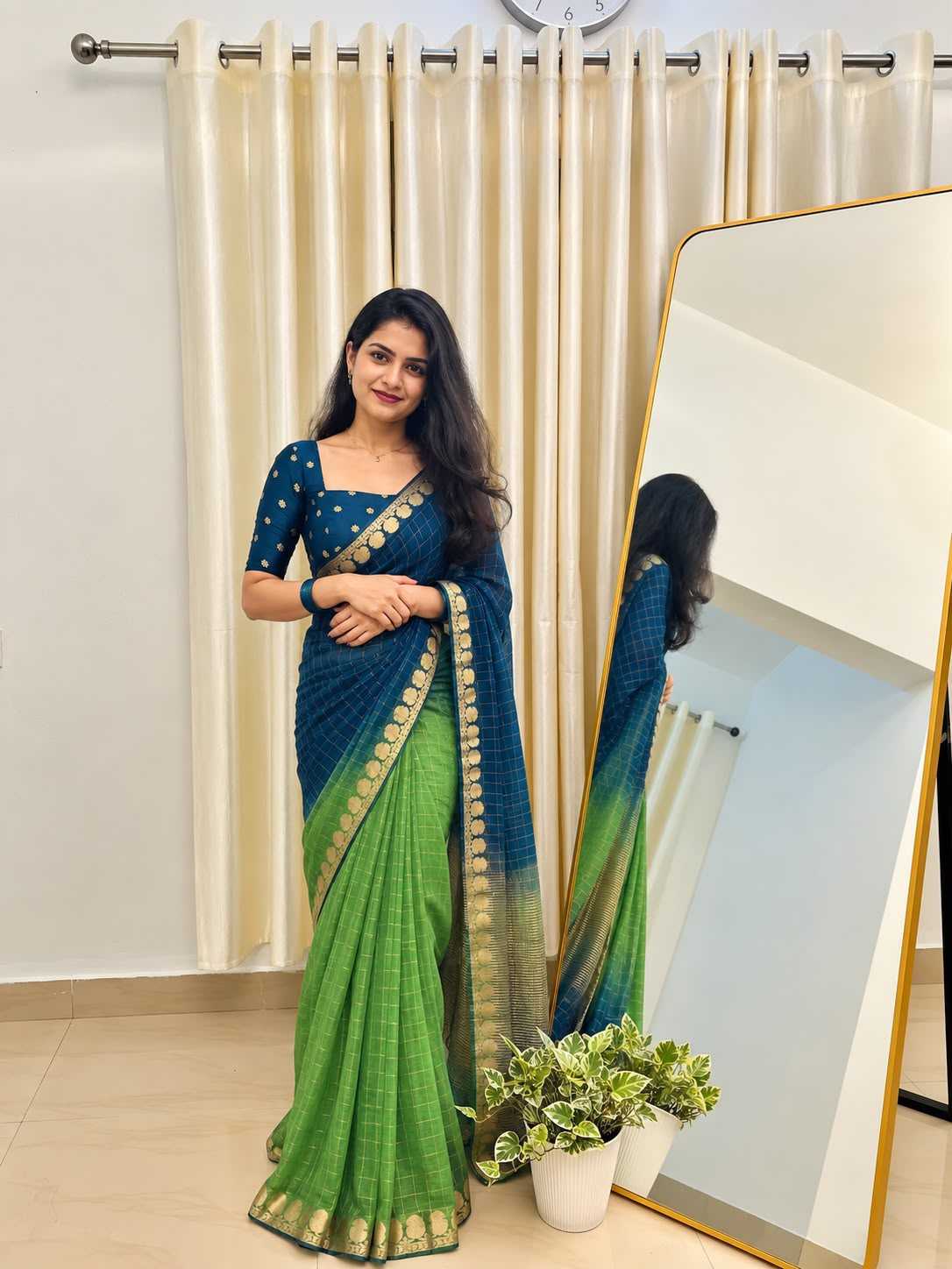 Ekta Poly Georgette Designer Saree